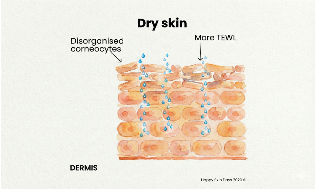 How does a skin barrier become damaged?